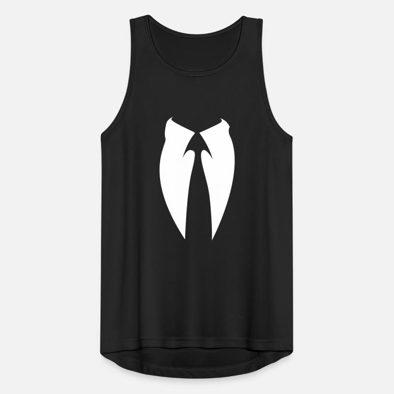 Anonymous Anzug mit Krawatte Männer Tank Top atmungsaktiv