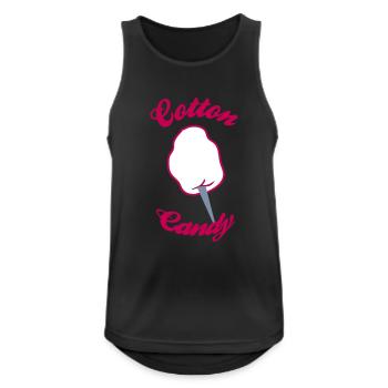 cotton candy - Men's Breathable Tank Top - black - Front - Nick (188cm)