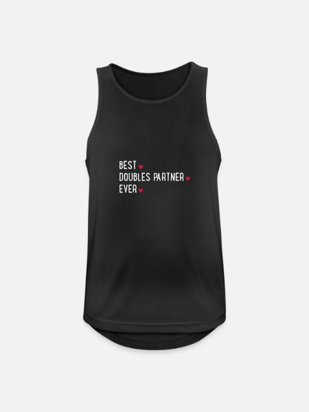 Tennis Doubles - Men's Breathable Tank Top - black