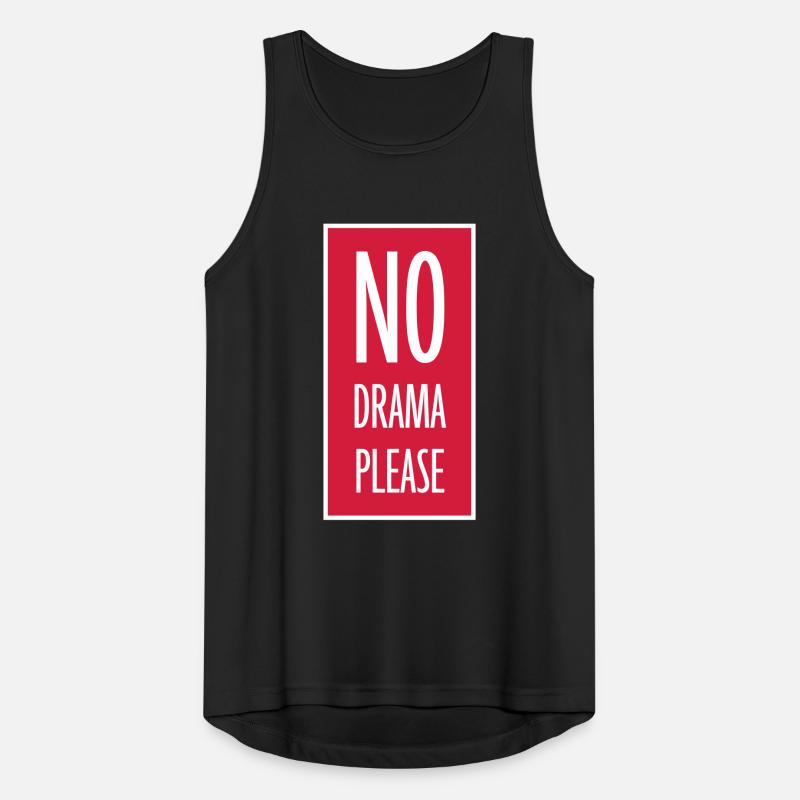 No Drama Please Rest Relaxation Relax Chill Fun Men's Breathable Tank Top