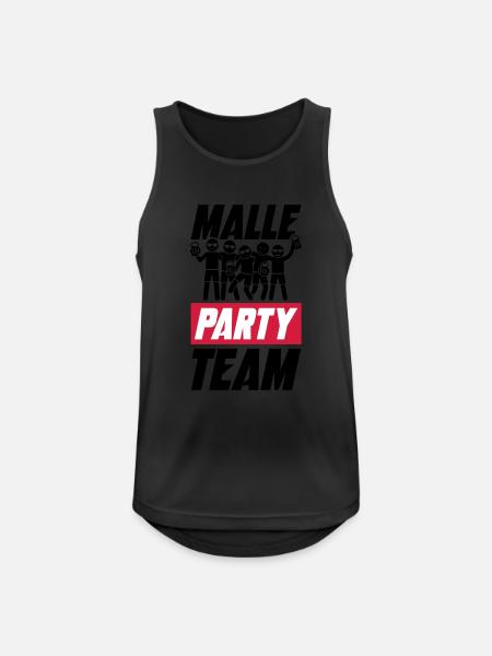 Malle Party Team - Men's Breathable Tank Top - black