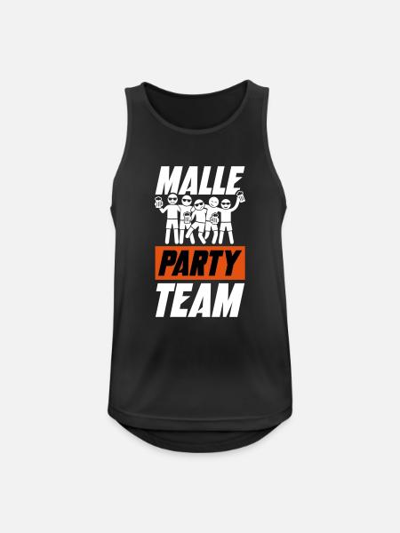 Malle Party Team - Men's Breathable Tank Top - black