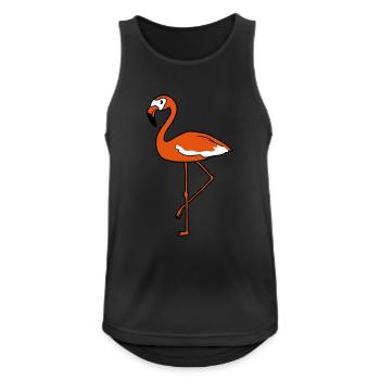 flamingo clipart comic cartoon vogel pink suess ni - Männer Tank Top atmungsaktiv - Schwarz - Vorne - Nick (188cm)