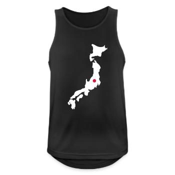 japan - Männer Tank Top atmungsaktiv - Schwarz - Vorne - Nick (188cm)