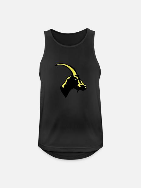 goat pet goat 1 - Men's Breathable Tank Top - black
