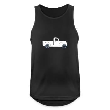 Pick-up - Männer Tank Top atmungsaktiv - Schwarz - Vorne - Nick (188cm)