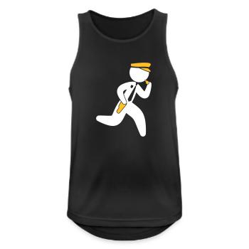 Police - Men's Breathable Tank Top - black - Front - Nick (188cm)