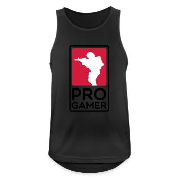 PROGAMER - Débardeur respirant Homme - noir - Devant - Nick (188cm)