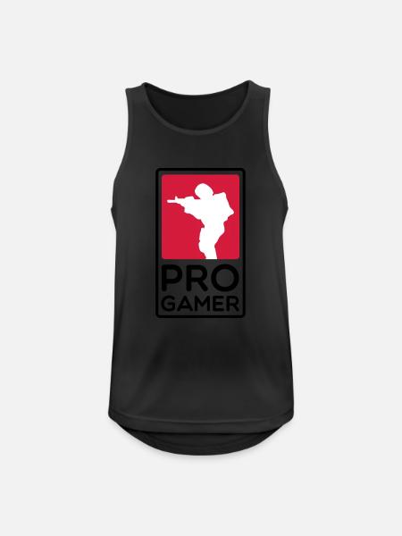 PRO GAMER - Men's Breathable Tank Top - black