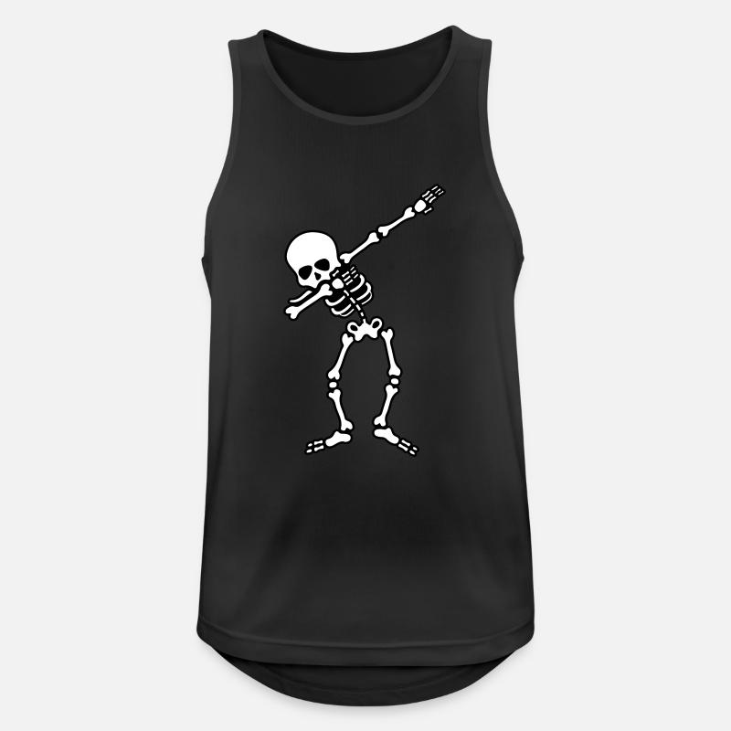 skull dabbing - Männer Tank Top atmungsaktiv - Schwarz