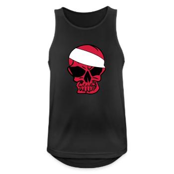 Anarcho Skull Anarchy anarchy - Men's Breathable Tank Top - black - Front - Nick (188cm)