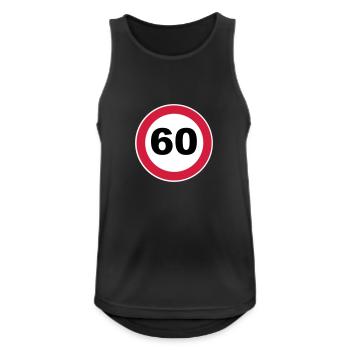60th birthday - Men's Breathable Tank Top - black - Front - Nick (188cm)
