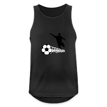 Footballer Soccer Soccer Player 2c - Men's Breathable Tank Top - black - Front - Nick (188cm)