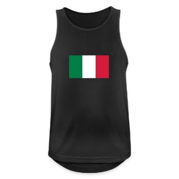 Nationalflagge von Mexiko - Männer Tank Top atmungsaktiv - Schwarz - Vorne - Nick (188cm)