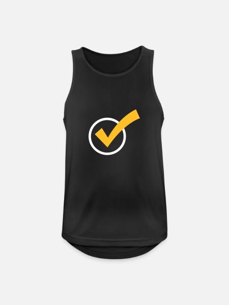 A Checkmark - Men's Breathable Tank Top - black