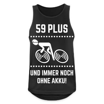 59 Plus – still without battery! Bicycle Road Bike W - Men's Breathable Tank Top - black - Front - Nick (188cm)
