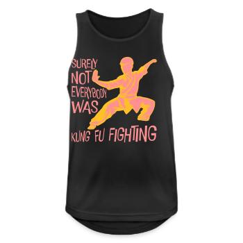 Surely Not Everybody Was Kung Fu Fighting Lustig - Men's Breathable Tank Top - black - Front - Nick (188cm)