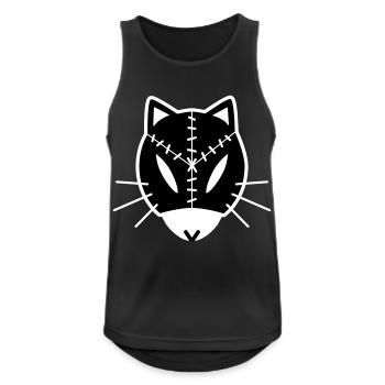 Catkuroeil - Men's Breathable Tank Top - black - Front - Nick (188cm)