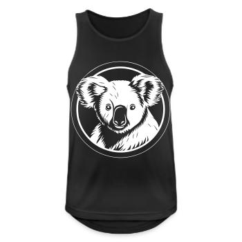 Koala - Débardeur respirant Homme - noir - Devant - Nick (188cm)
