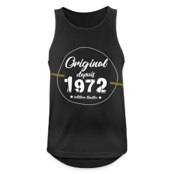 Origineller Geburtstag für den 1972 geborenen Mann! - Männer Tank Top atmungsaktiv - Schwarz - Vorne - Nick (188cm)