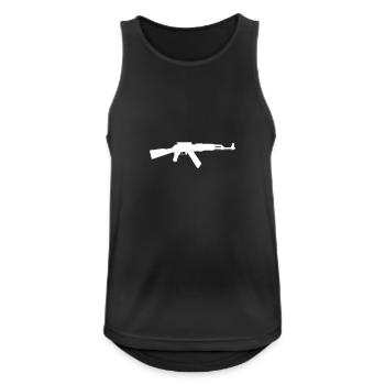 AK-47 Assault Rifle - Men's Breathable Tank Top - black - Front - Nick (188cm)