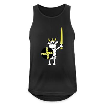 wikinger3 - Männer Tank Top atmungsaktiv - Schwarz - Vorne - Nick (188cm)