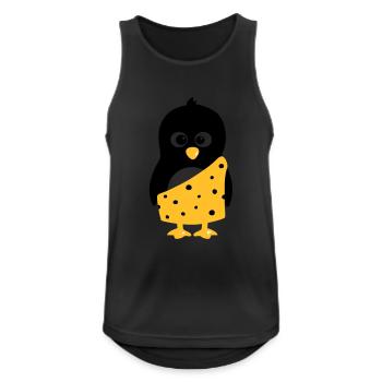 Penguin Tarzan - Männer Tank Top atmungsaktiv - Schwarz - Vorne - Nick (188cm)