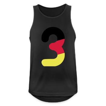 EM 2012 Deutschland Fußball Nationalmannschaft - Männer Tank Top atmungsaktiv - Schwarz - Vorne - Nick (188cm)