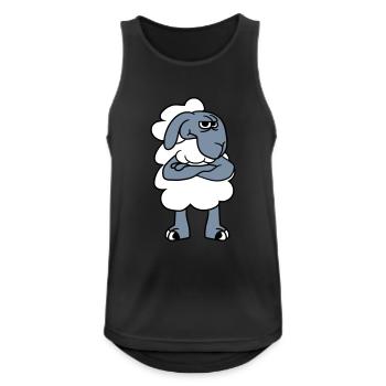 sour angry angry frustrated angered lamb baby funn - Men's Breathable Tank Top - black - Front - Nick (188cm)