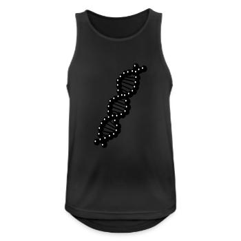 DNA - Männer Tank Top atmungsaktiv - Schwarz - Vorne - Nick (188cm)