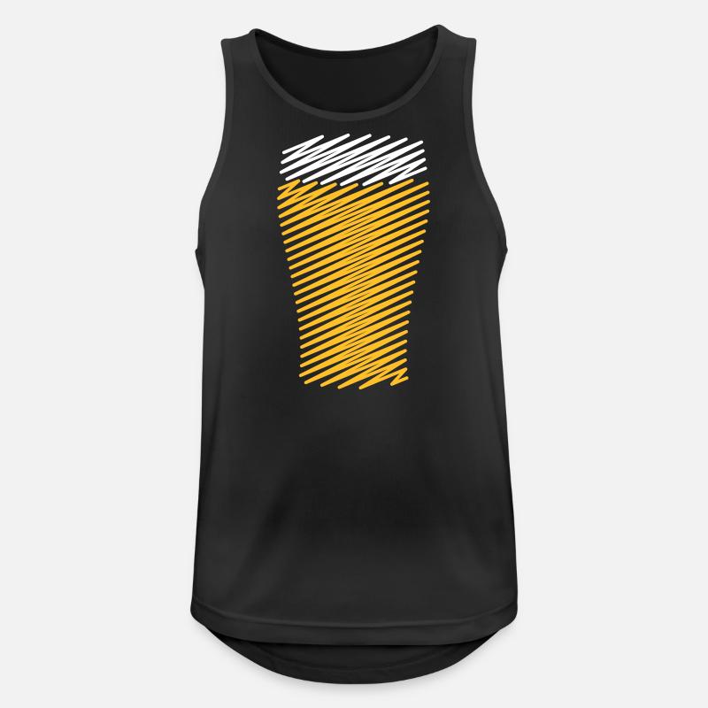 XSchraffur Design - Männer Tank Top atmungsaktiv - Schwarz
