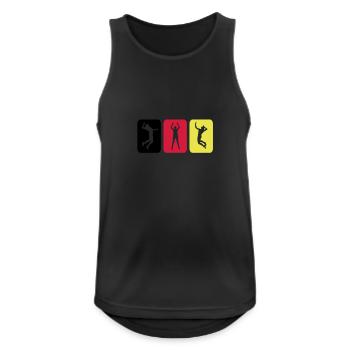Volleyball Piktogramm Germany - Männer Tank Top atmungsaktiv - Schwarz - Vorne - Nick (188cm)