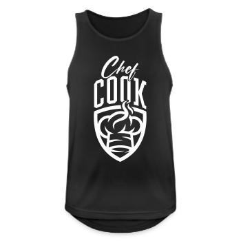 Chef Chef - Débardeur respirant Homme - noir - Devant - Nick (188cm)