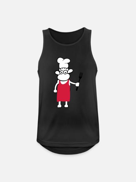 Schääf cook - Men's Breathable Tank Top - black