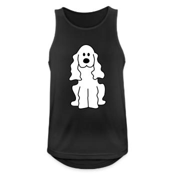 Cocker Spaniel - Men's Breathable Tank Top - black - Front - Nick (188cm)
