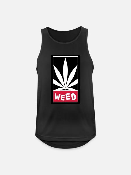 Weed - Men's Breathable Tank Top - black