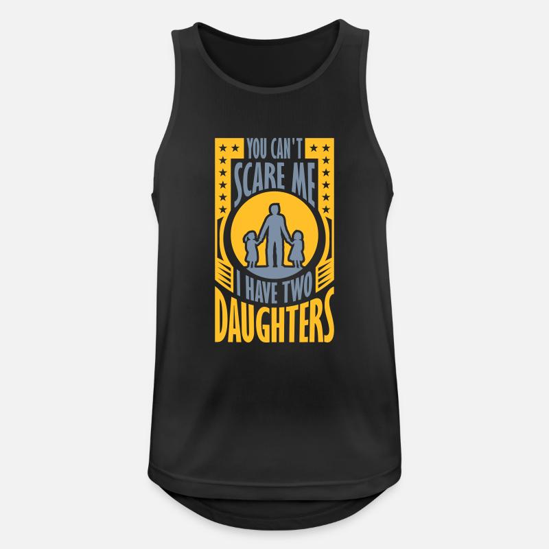 I have two daughters - Men's Breathable Tank Top - black