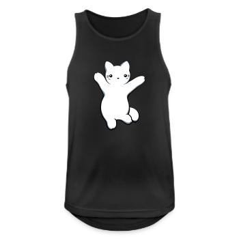 Kitten - Men's Breathable Tank Top - black - Front - Nick (188cm)