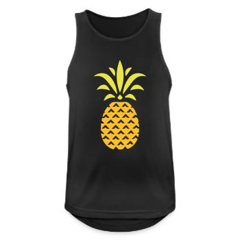 ANANAS STYLISÉ - Débardeur respirant Homme - noir - Devant - Nick (188cm)