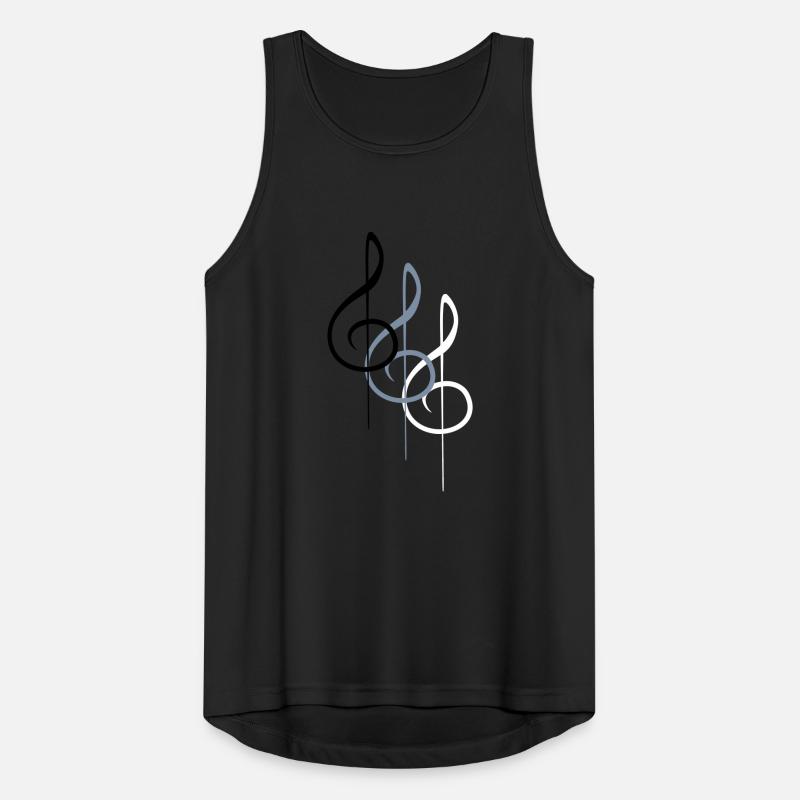 Music clef note melody music note sound Men's Breathable Tank Top