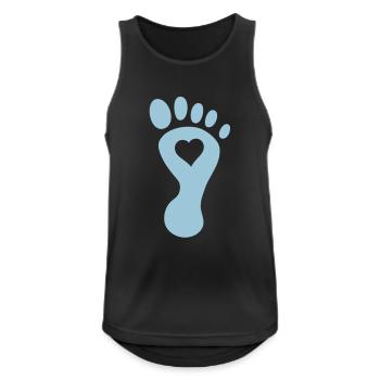 foot heart - Men's Breathable Tank Top - black - Front - Nick (188cm)