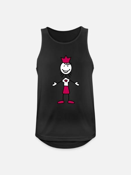 happy_princess - Men's Breathable Tank Top - black