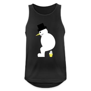 Mobile Softeis-Fabrik? - Männer Tank Top atmungsaktiv - Schwarz - Vorne - Nick (188cm)