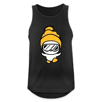 winter chick bird fun race run small sues - Men's Breathable Tank Top - black - Front - Nick (188cm)