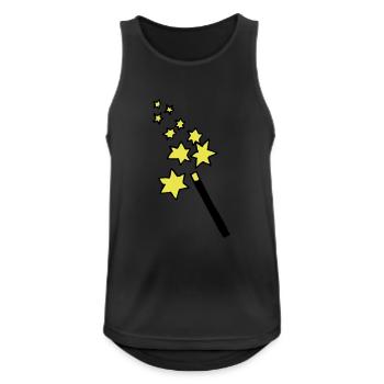 magic - wand - wizard - witch - Men's Breathable Tank Top - black - Front - Nick (188cm)