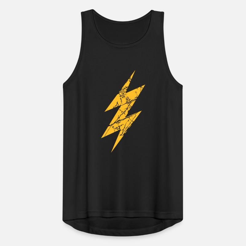 risse kratzer blitz symbol anschliessen anschluss Männer Tank Top atmungsaktiv