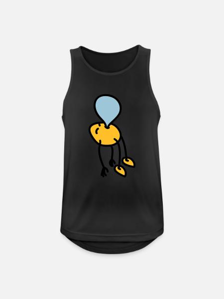 chewing_gum_man - Men's Breathable Tank Top - black