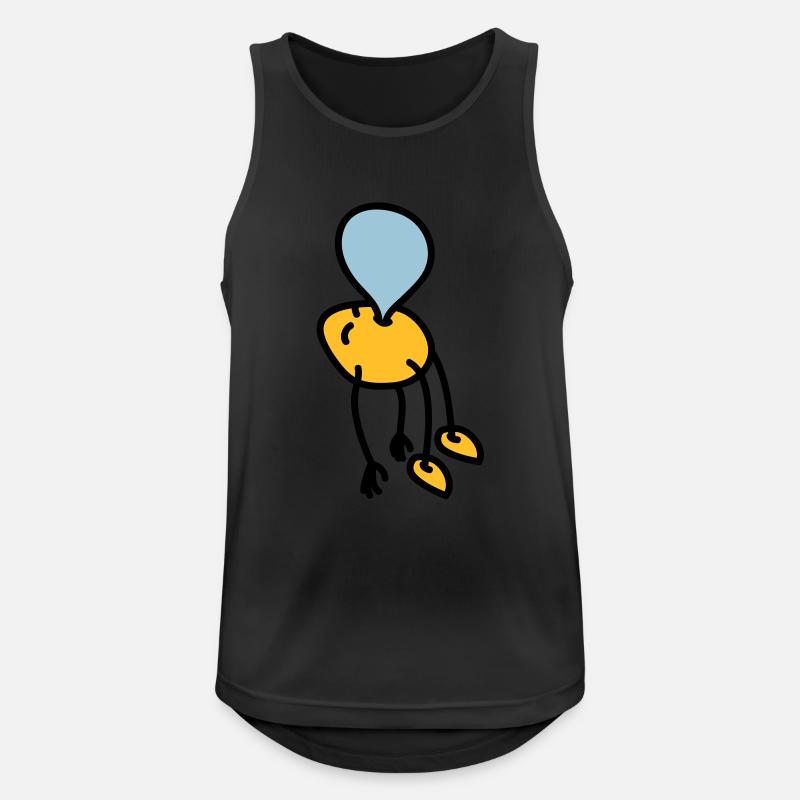chewing_gum_man - Men's Breathable Tank Top - black