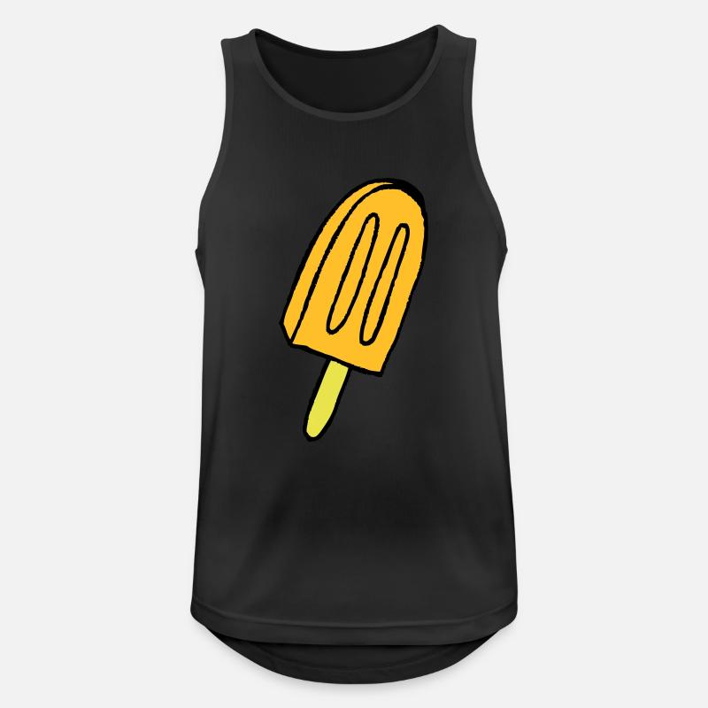 Eis - Männer Tank Top atmungsaktiv - Schwarz