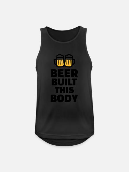 Beer built this body - Men's Breathable Tank Top - black